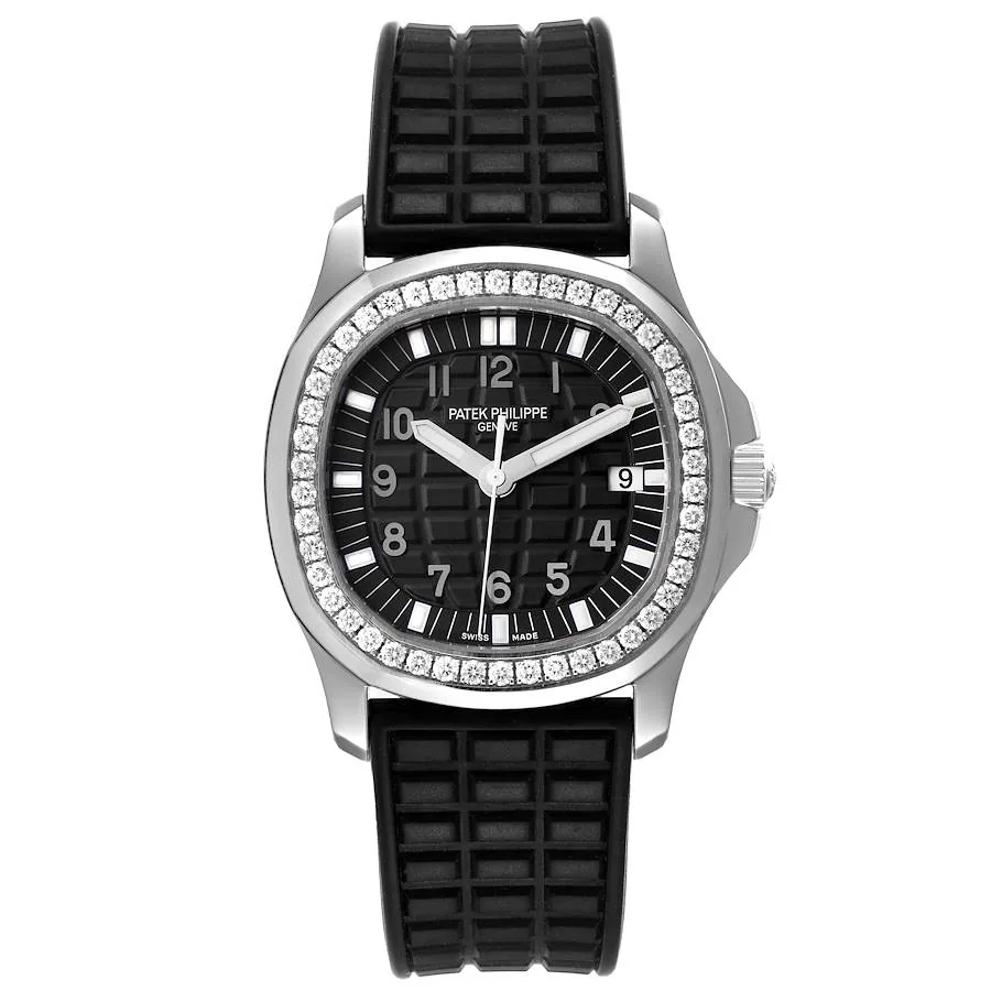 Patek Philippe Aquanaut Steel Black Dial Diamond Ladies Watch 5067 watch product photo