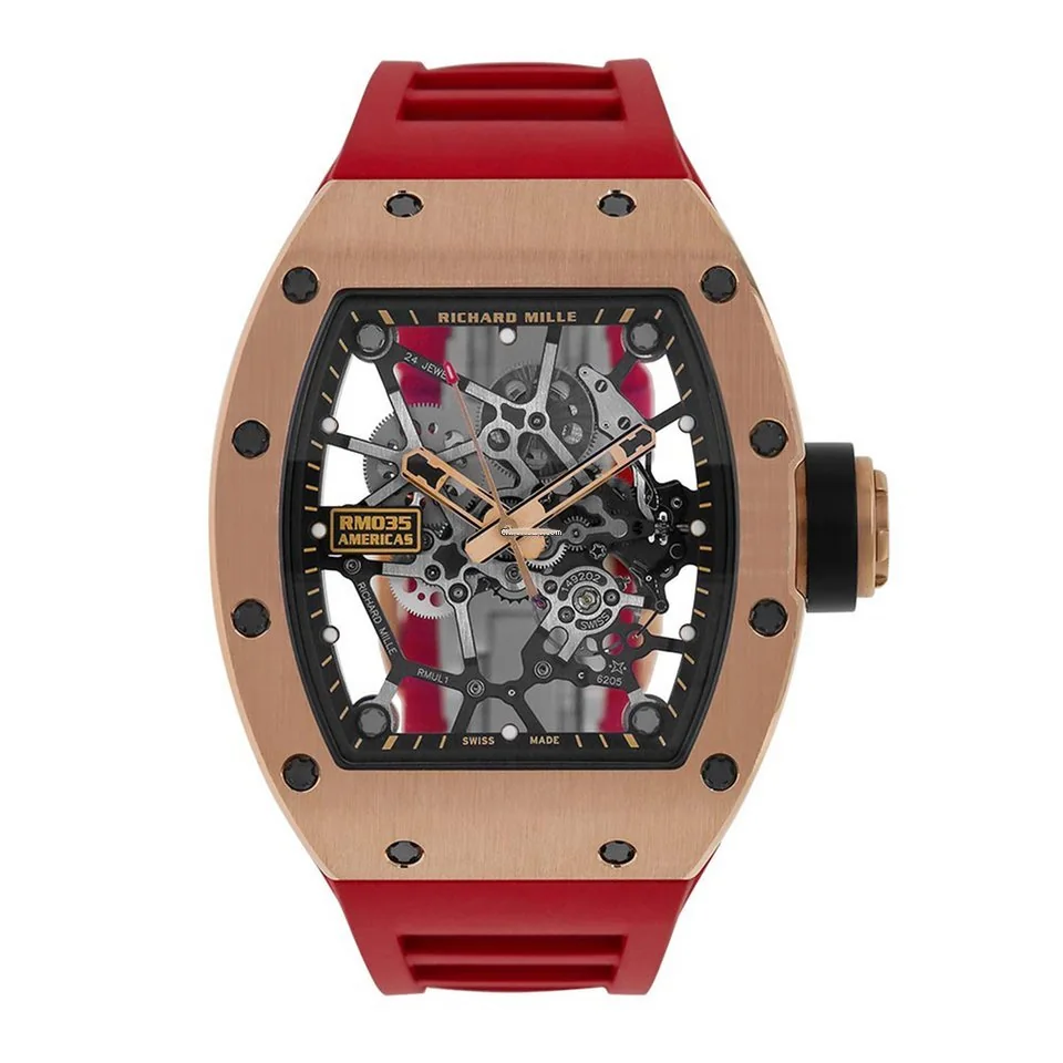 Richard Mille RM035 Replica Rafael Nadal Rose Gold Toro Limited watch product photo
